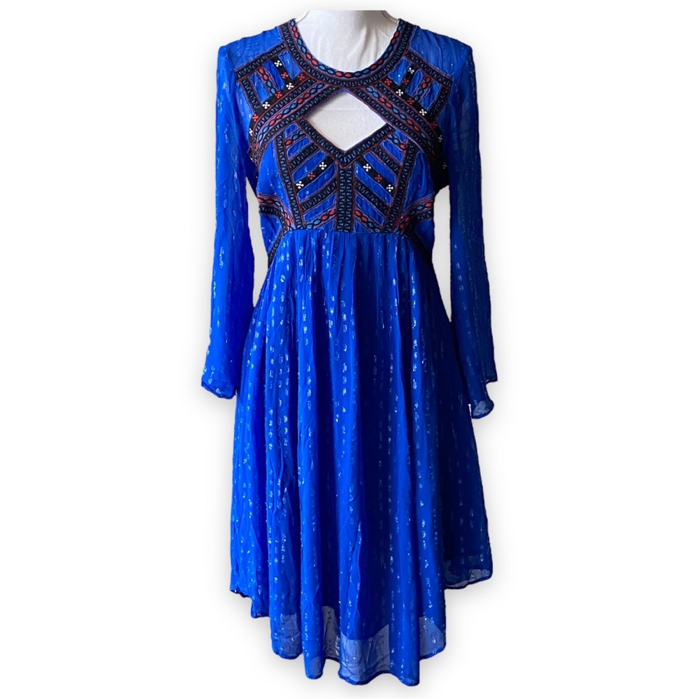 FREE PEOPLE Dress Blue